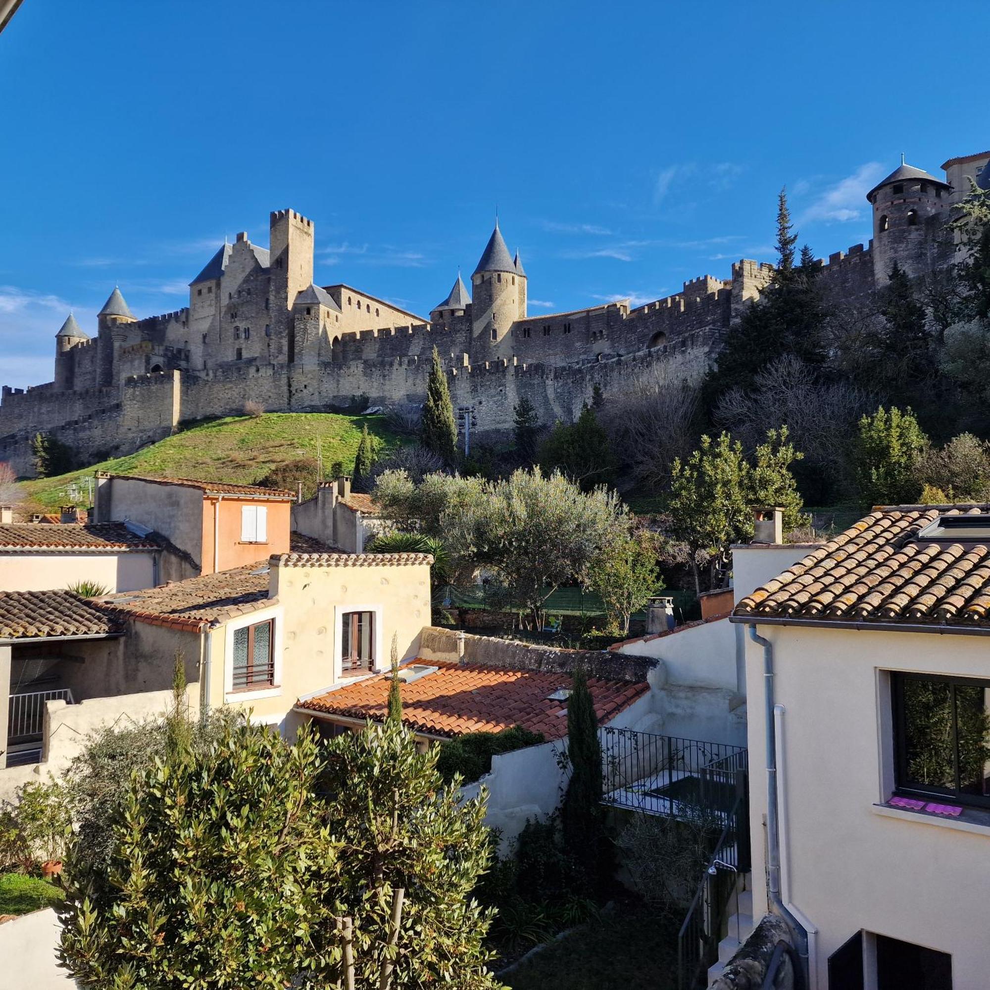 Montez Au Creneau, Face A La Cite Vue Sublime Apartman Carcassone Kültér fotó